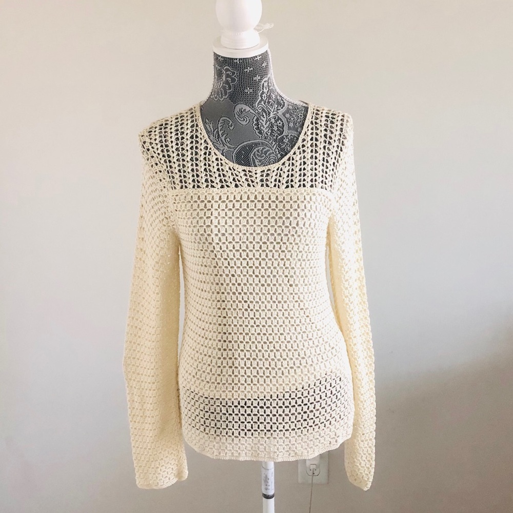 Crotchet Long Sleeve Cream